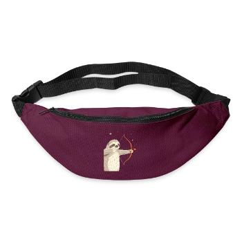 Sagittarius Zodiac Sloth with Bow and Arrow - Bum bag - burgundy - Front