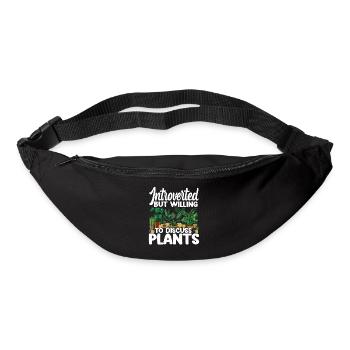 Plant Lover Gardening Introverted - Gürteltasche - Schwarz - Vorne
