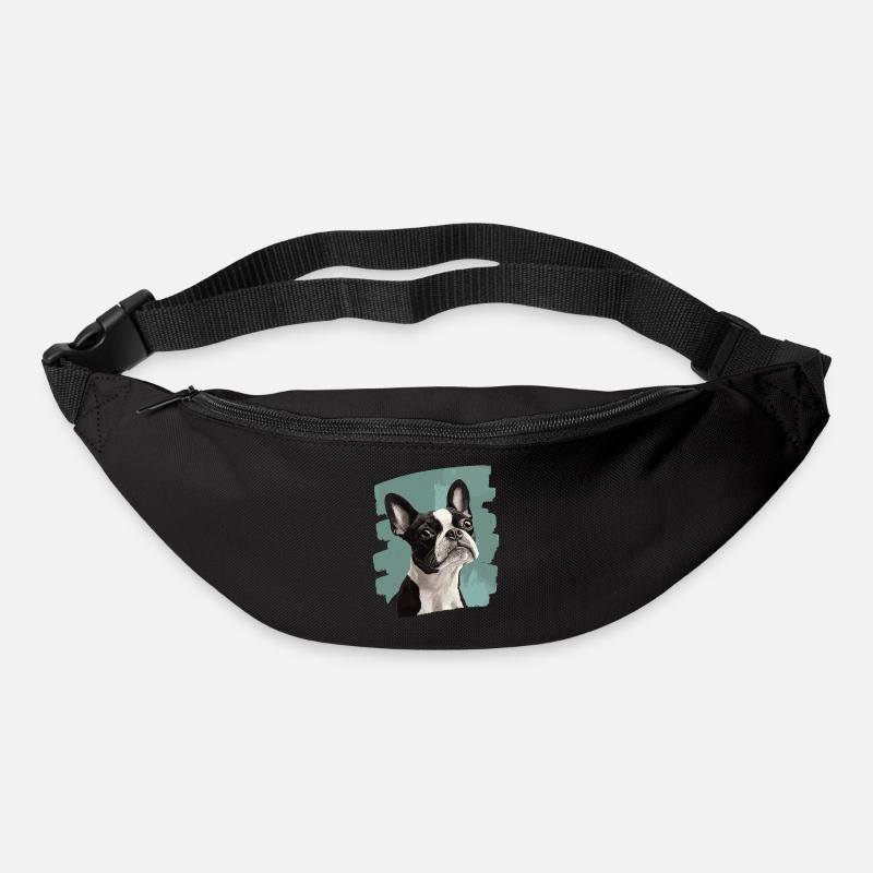 Boston Terrier - Gürteltasche - Schwarz