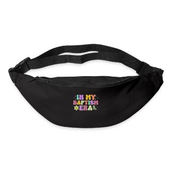 Temps pour mon baptême Première Communion - Sac banane - noir - Devant