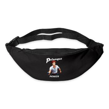 PETANQUE POWER - Gürteltasche - Schwarz - Vorne
