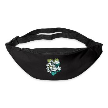 Ukulele Player Hawaiian Music Tropical - Bum bag - black - Front