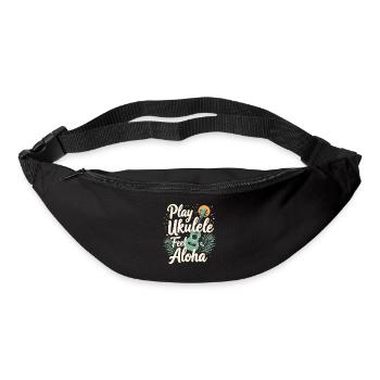 Ukulele Player Hawaiian Music Tropical - Bum bag - black - Front