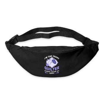 Quilting I am The Crazy Quilter - Bum bag - black - Front