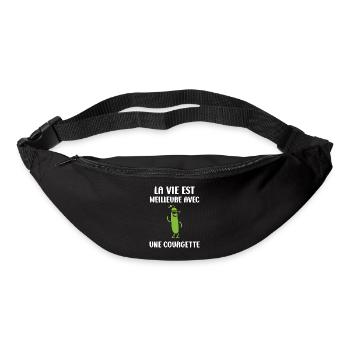 Zucchini Humor - Bum bag - black - Front