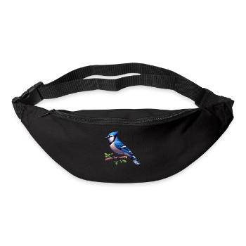 Blauhäher Lustige Vogelbeobachtung Ornithologie Nord - Gürteltasche - Schwarz - Vorne