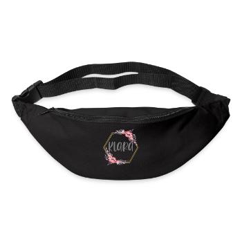 Klara Girl Name Cadeau personnalisé - Sac banane - noir - Devant