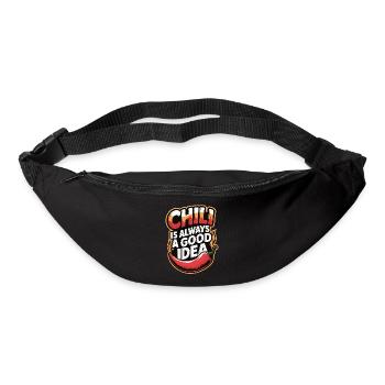 Chili and beer, that's why I'm here - Bum bag - black - Front