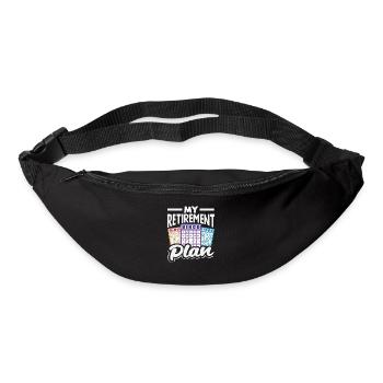Joueur de bingo Mon plan de retraite - Sac banane - noir - Devant