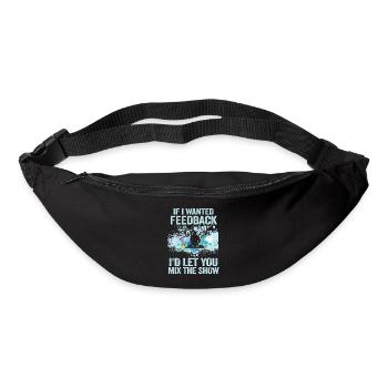 Si je voulais un ingénieur du son en retour - Sac banane - noir - Devant