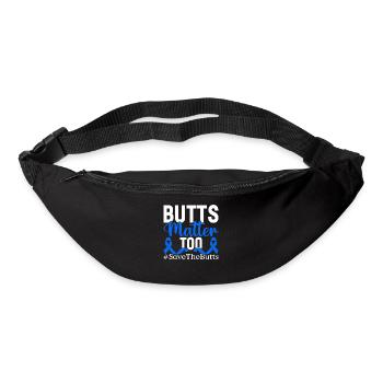 Butts Matter Too Blue Ribbon Bowel Colorectal - Bum bag - black - Front