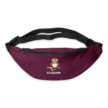 Owl Animal Lover Owls - Bum bag - burgundy - Front