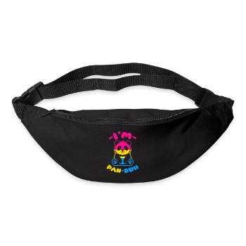 Im pan duh Design for a pansexual person - Gürteltasche - Schwarz - Vorne