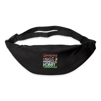 Amoureux des plantes Jardinage Jardinage - Sac banane - noir - Devant