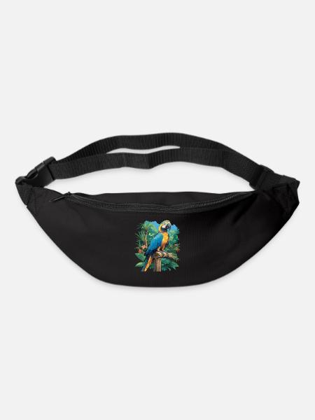 Papageie Papagei - Gürteltasche - Schwarz