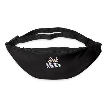 Inspire Spirituality Quote: Seek Within - Bum bag - black - Front