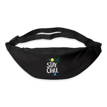Stay Chill Tropische Entspannung Sommer Urlaub - Gürteltasche - Schwarz - Vorne