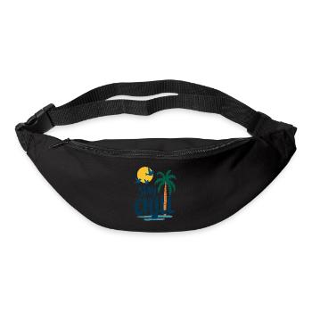 Séjour Chill Détente tropicale Vacances d’été - Sac banane - noir - Devant