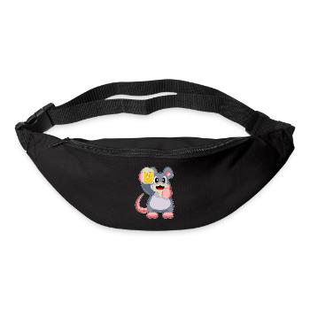 Maus Bier - Gürteltasche - Schwarz - Vorne