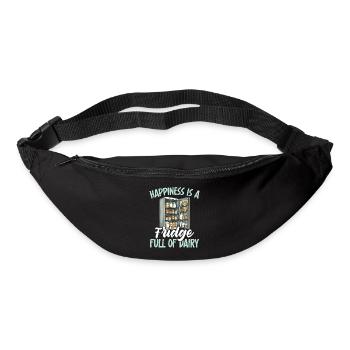 Lactose tolerant Milk lovers Cheese lovers - Bum bag - black - Front