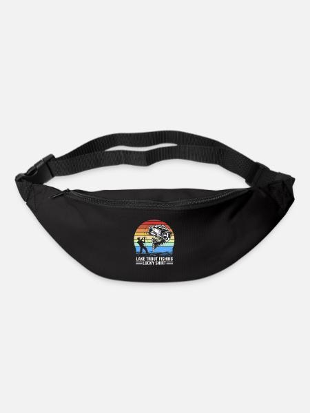 Forelle Forellenteich Angelhaken Angelrute Angler - Gürteltasche - Schwarz