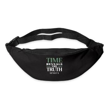 Seneca | Time Reveals the Truth – Stoic Quote - Bum bag - black - Front