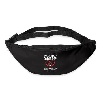 Cardiogram, cardiography, sonography, ultrasound - Bum bag - black - Front