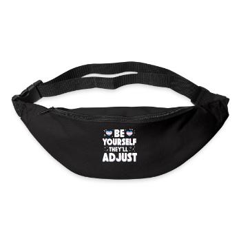 Fierté LGBT transgenre - Sac banane - noir - Devant