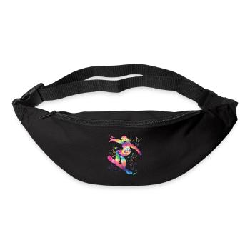 Snowboarder Snowboarding Snowboard - Gürteltasche - Schwarz - Vorne