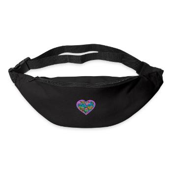 Heart Hearts Colorful Valentine's Day Mother's Day - Bum bag - black - Front