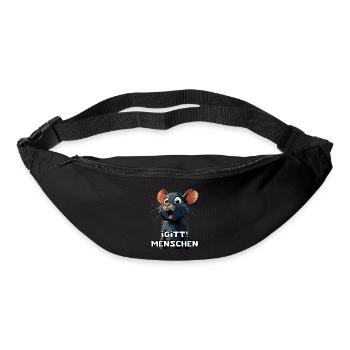Funny Fun Article Office & Everyday Saying Satire - Bum bag - black - Front