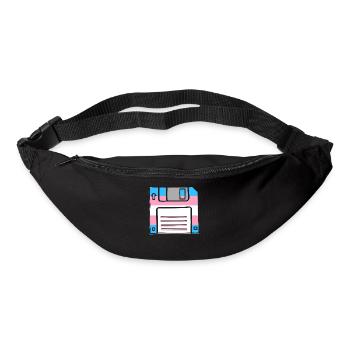 Fierté LGBT transgenre - Sac banane - noir - Devant