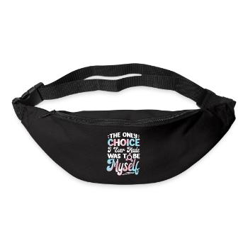 Transgender Trans LGBT Pride - Gürteltasche - Schwarz - Vorne