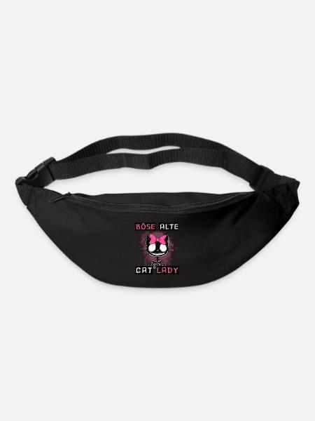 Boese alte Cat Lady Niedlich? Nein, nur gefährlich - Gürteltasche - Schwarz
