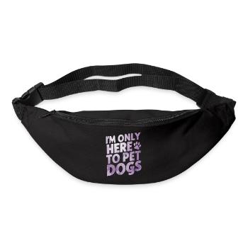 Cadeaux de maman chien pour femmes - Sac banane - noir - Devant