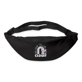 Fierté LGBT transgenre - Sac banane - noir - Devant
