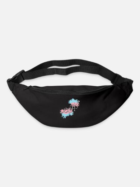 Fierté LGBT transgenre - Sac banane - noir