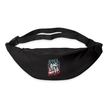 Seniors with tattoos proudly aging, - Bum bag - black - Front