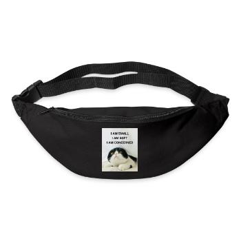 I AM SMALL, I AM SOFT, I AM CONCERNED KATZEN MEMES - Gürteltasche - Schwarz - Vorne