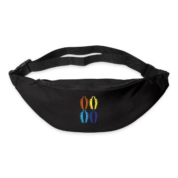 Colorful Shaker Art for Bartenders - Bum bag - black - Front