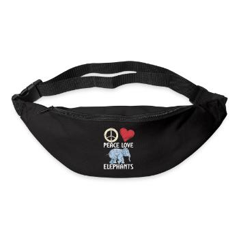 Elephant Lovers Gifts - Bum bag - black - Front