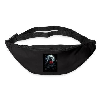 Raven Rose Moon Gloomy Gothic Black Crow - Bum bag - black - Front