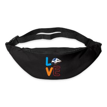 LOVE BAHN ZUG - Gürteltasche - Schwarz - Vorne