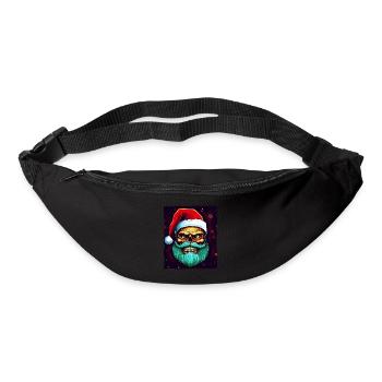 Santa Claus Skull - Bum bag - black - Front