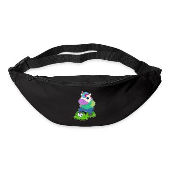 Unicorn Soccer Player Soccer - Bum bag - black - Front