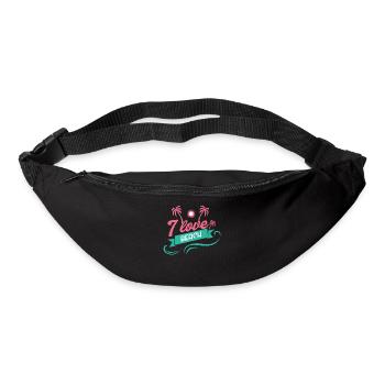 I Love Beach Cool Summer Design - Gürteltasche - Schwarz - Vorne