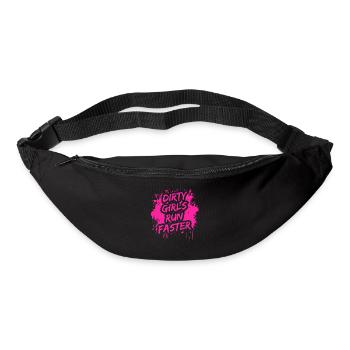 Dirty girls run faster Schlammlauf Mud Muddy Race - Bum bag - black - Front