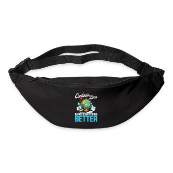 Geografische Informationssysteme Contur Lines - Gürteltasche - Schwarz - Vorne