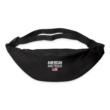 American And Proud Amerikanische Flagge USA - Bum bag - black - Front