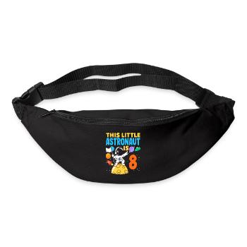 This little astronaut turns 8 years old - Bum bag - black - Front